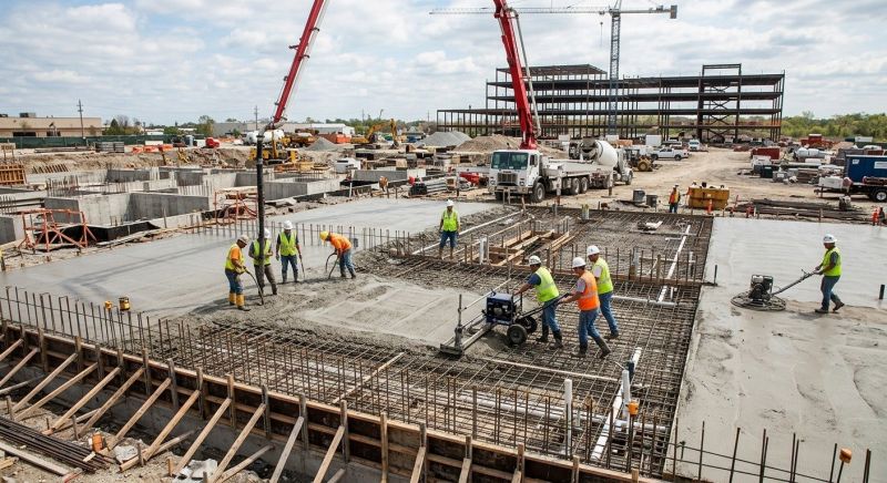 Commercial Slab Construction in Cheltenham, MD