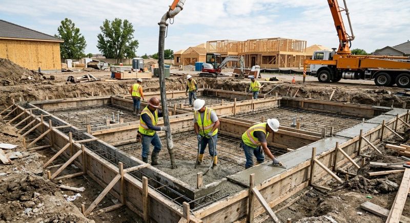Concrete Foundation Installation in Centreville, VA