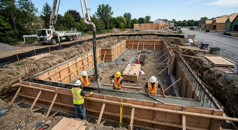 Concrete Foundation Installation in Kensington, MD