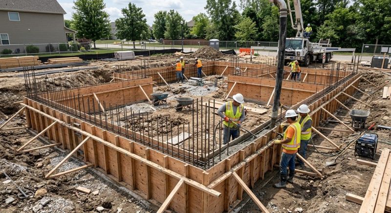 Concrete Foundation Installation project example